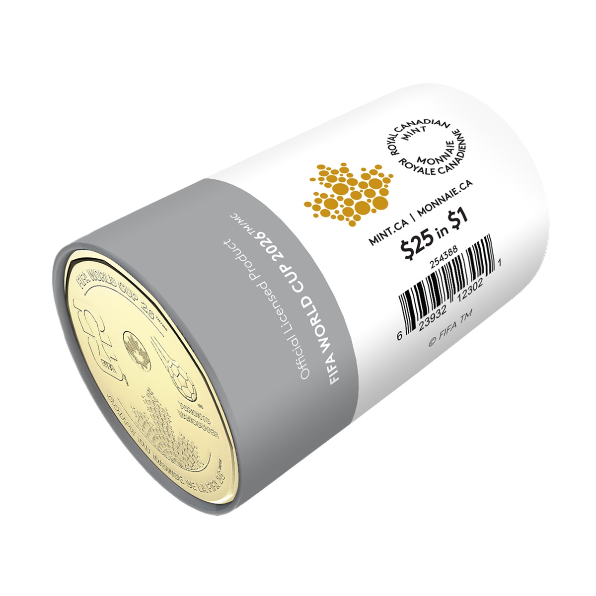 2026 $1 FIFA World Cup 2026ᵀᴹ Non-colourized Special Wrap Roll 