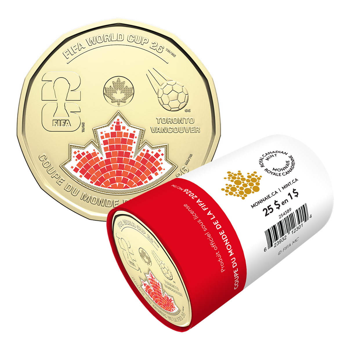2026 $1 FIFA World Cup 2026ᵀᴹ Colourized Special Wrap Roll | The