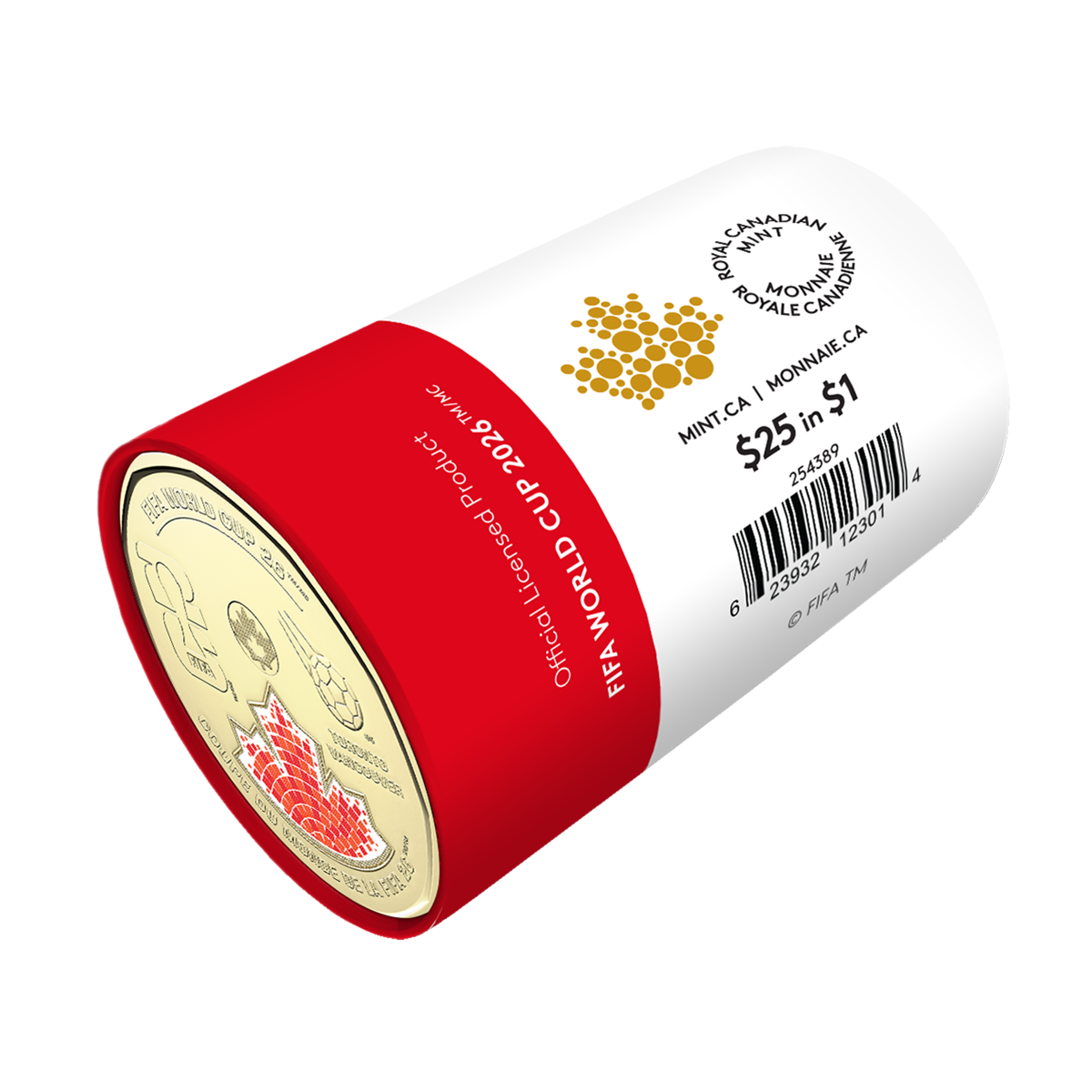 2026 $1 FIFA World Cup 2026ᵀᴹ Colourized Special Wrap Roll