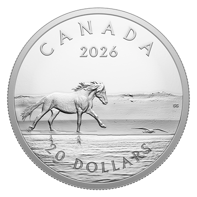 Sable Island Horses – 1 oz. Fine Silver Coin