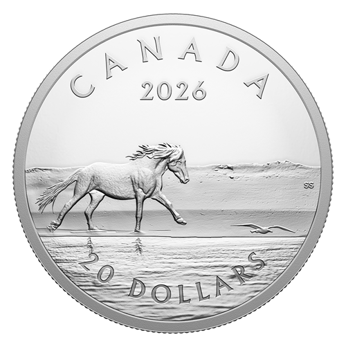 Sable Island Horses – 1 oz. Fine Silver Coin
