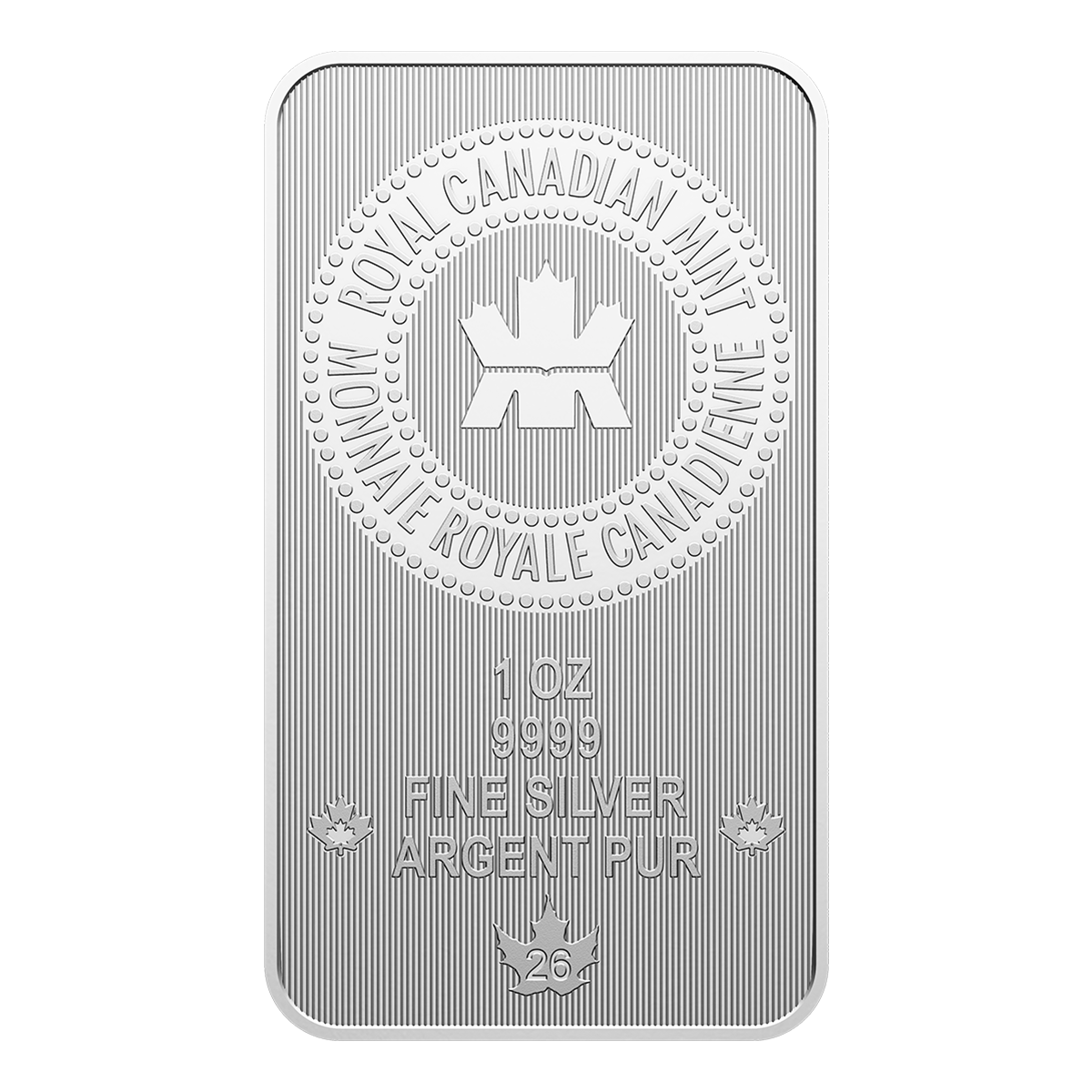 Pure Silver Bar in Proudly Canadian packaging – 1 oz. 99.99% Pure