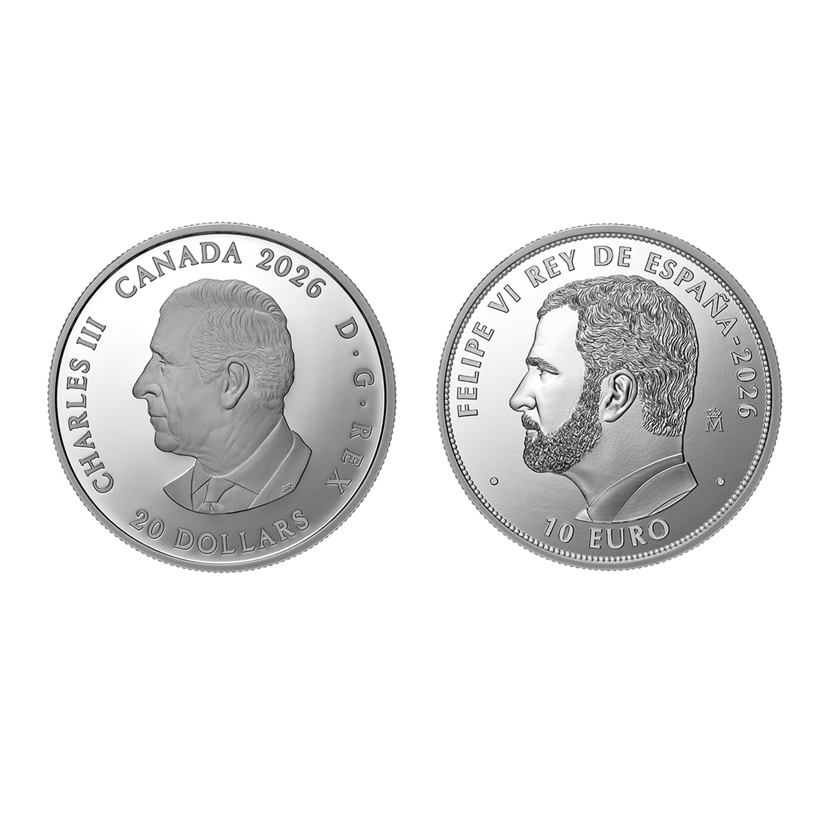 History of Canadian Currencies: The Spanish Dollar – Fine Silver Two-Coin Set