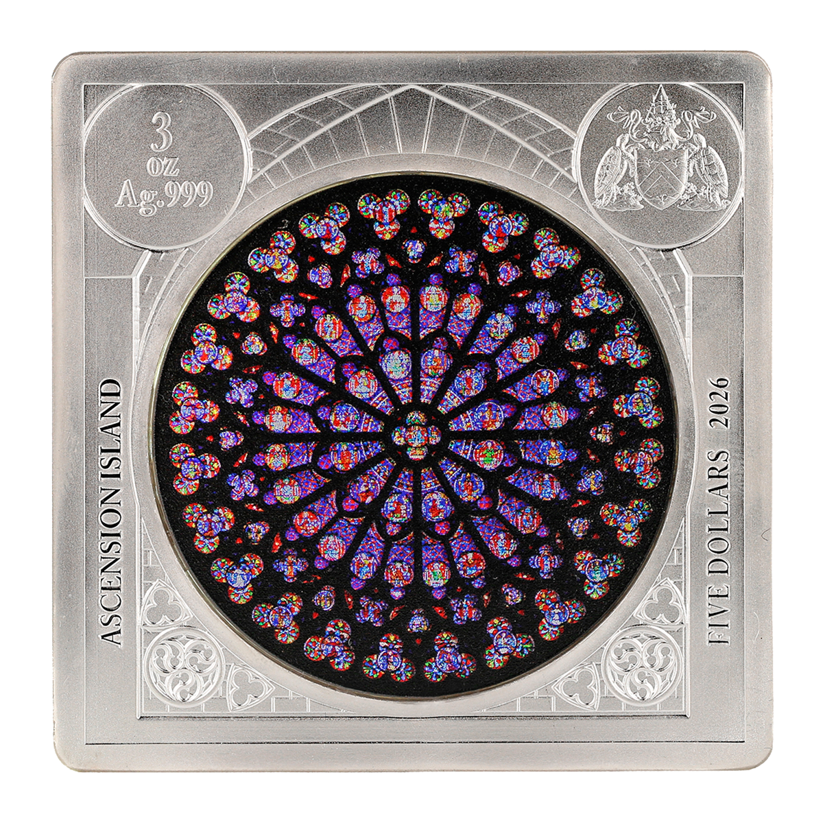 Rose Window - Notre Dame - 2026 Fine Silver Coin