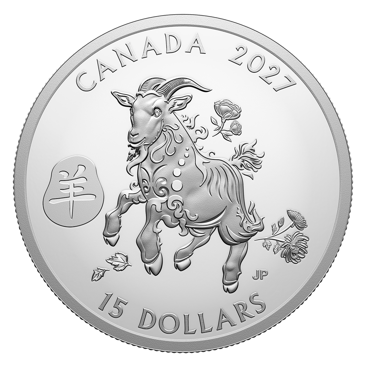 Lunar Year of the Goat – 1 oz. Fine Silver Coin (2027)