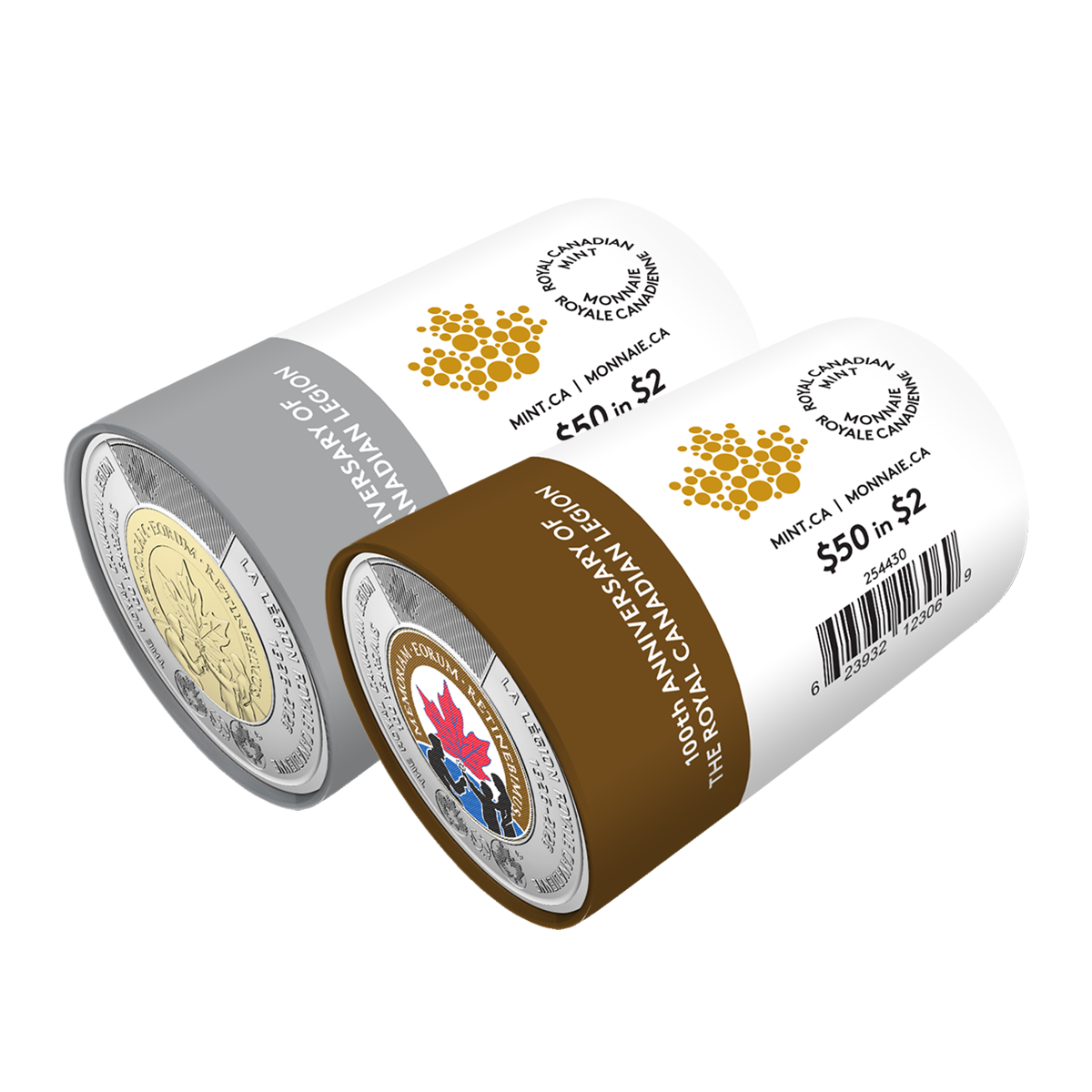 2026 $2 100th Anniversary of The Royal Canadian Legion Special Wrap Roll Box Set