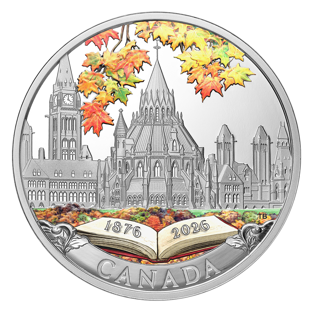 150th Anniversary of the Library of Parliament – 1 oz. Fine Silver Coin