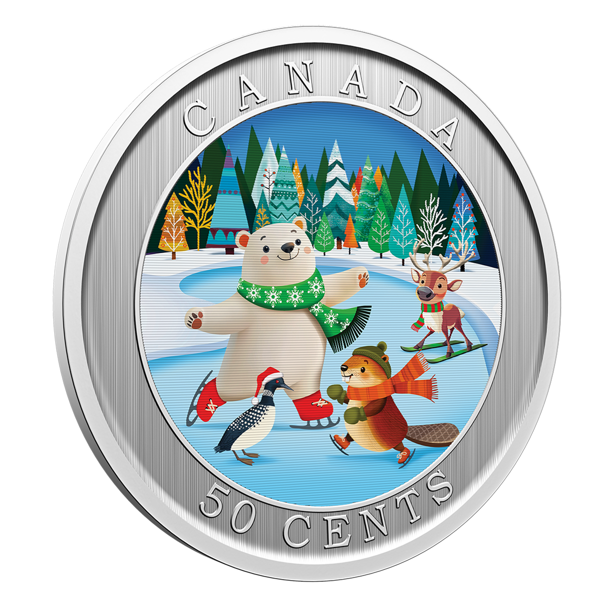 QYマステ1月新作Winter romance 6cm×5M PET Whimsical Winter – Lenticular Coin (2026) | The Royal Canadian Mint