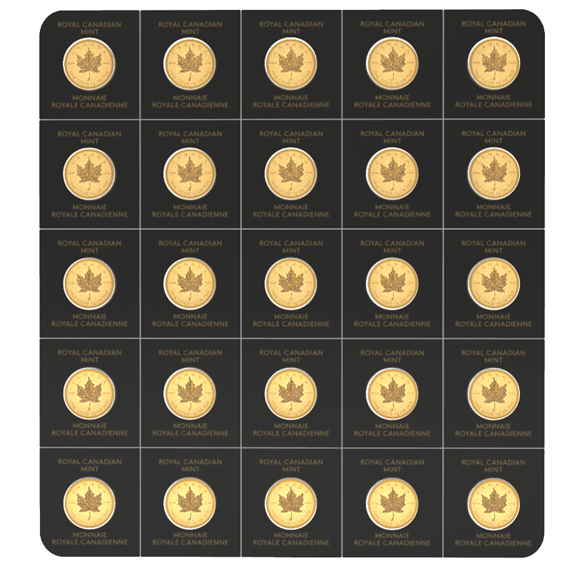 2021 Maplegram25™ (Bullion Gml 25 X 1 G) | The Royal Canadian Mint
