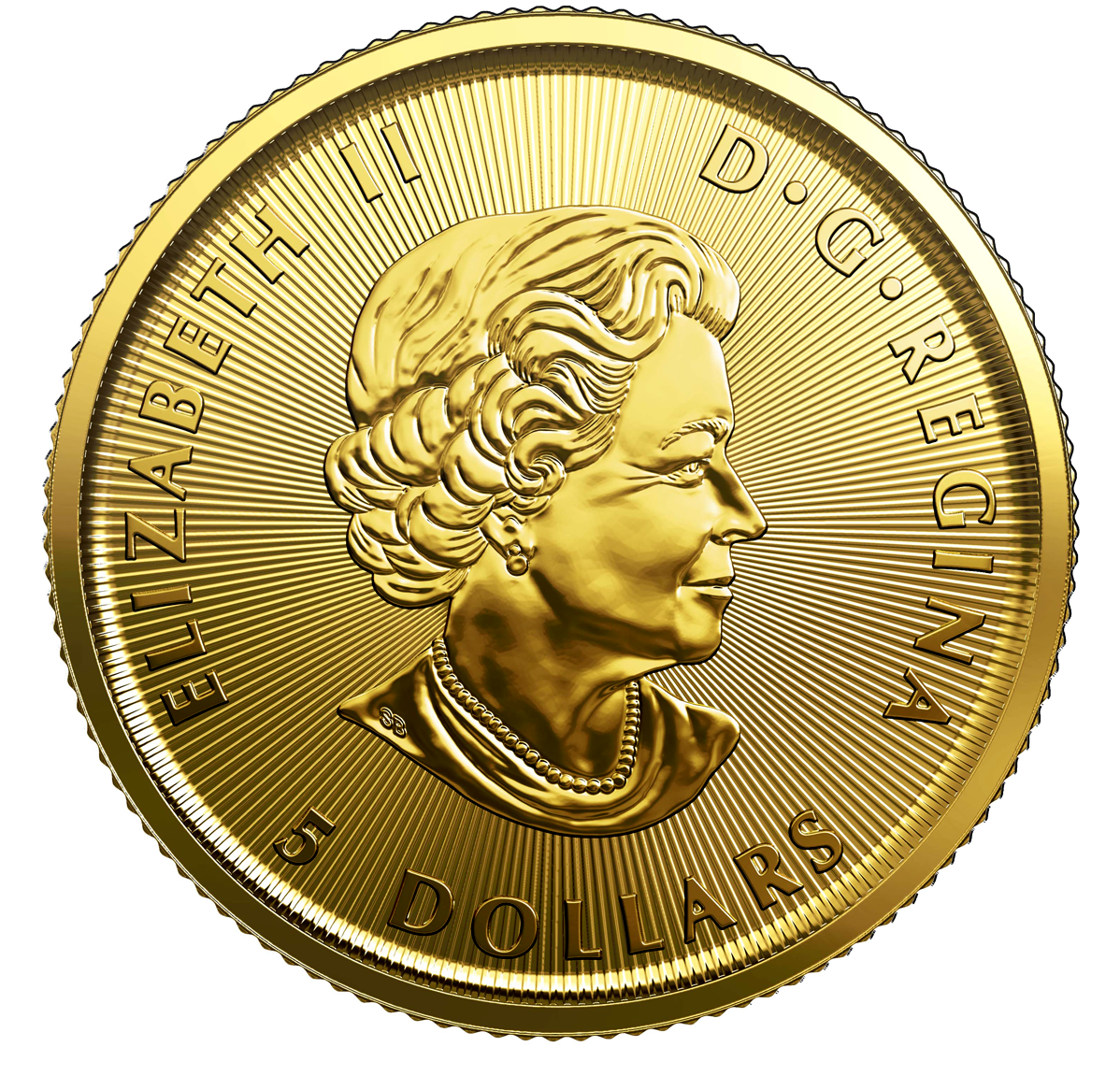 2020 $5 1/10 oz. 99.99% Pure Gold Coin - Polar Bear (Bullion