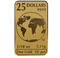 Plaquette de 25 $ de 1 oz (10 x 1/10 oz) en or pur à 99,99 % 2020 - Commerce mondial (pièce d'investissement)