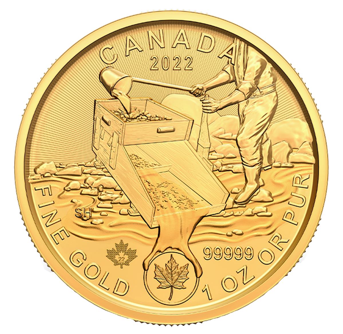 2022 $200 1 oz. 99.999% Pure Gold Coin Klondike Gold Rush: Prospecting ...