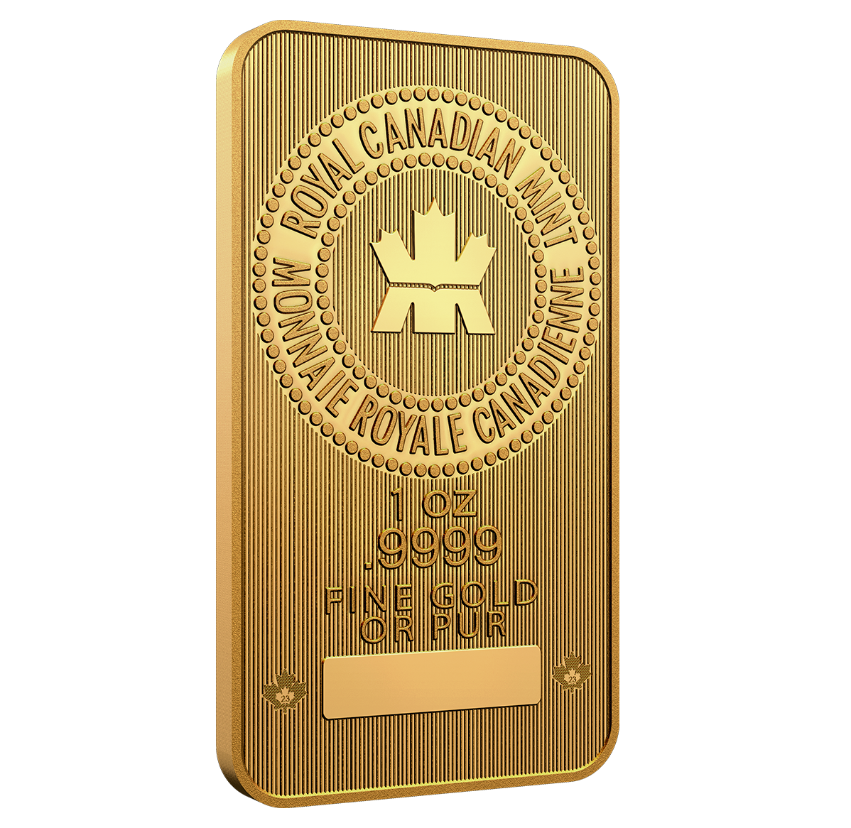 2023 1 oz. 99.99 Pure Gold Coin Wafer (Bullion) The Royal Canadian Mint