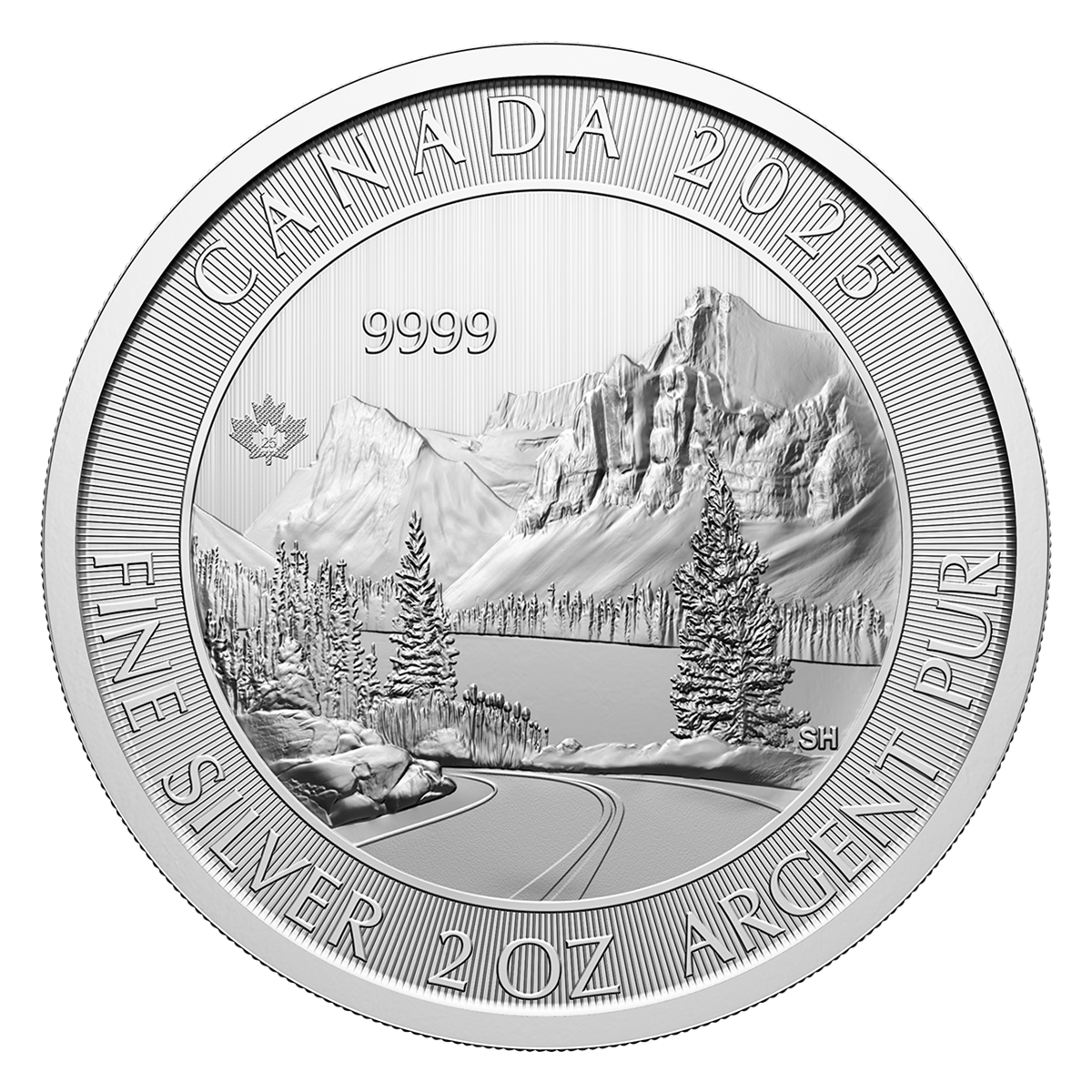 2025 The Rockies - 2 oz. 99.99% Pure Silver Coin (Bullion)