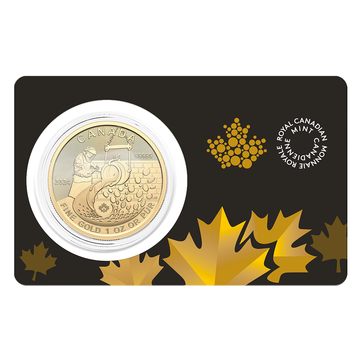 2024 $200 1 oz. 99.999% pure gold coin from Dore to Refined Gold (bullion)