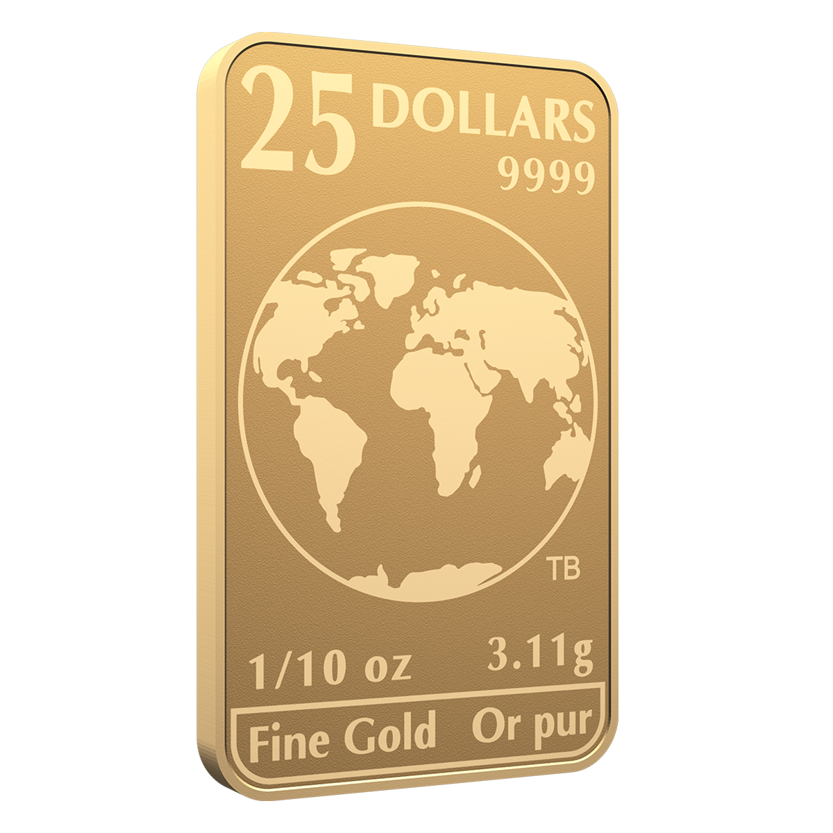 2024 1 oz. (10 x 1/10 oz.) Pure Gold - Global Trade Bar (Bullion