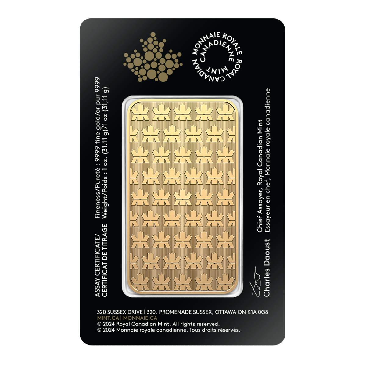 BLANC B0021-GOLD／MINT Bullion Products | The Royal Canadian Mint