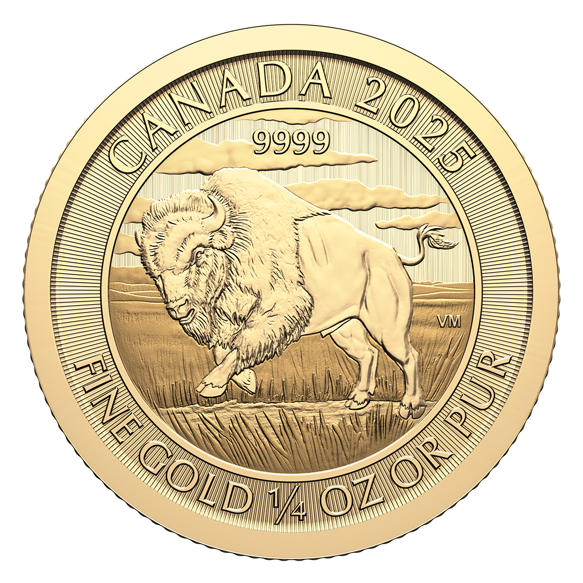 Bison - 2025 1/4-oz. 99.99% Pure Gold Coin (Bullion)