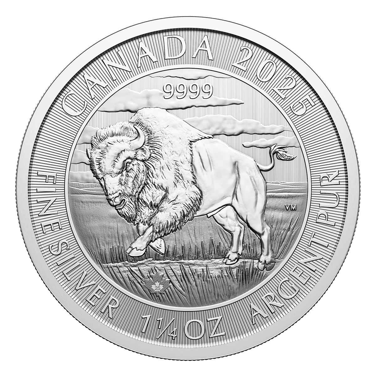 Bison - 2025 1.25-oz. 99.99% Pure Silver Coin (Bullion)