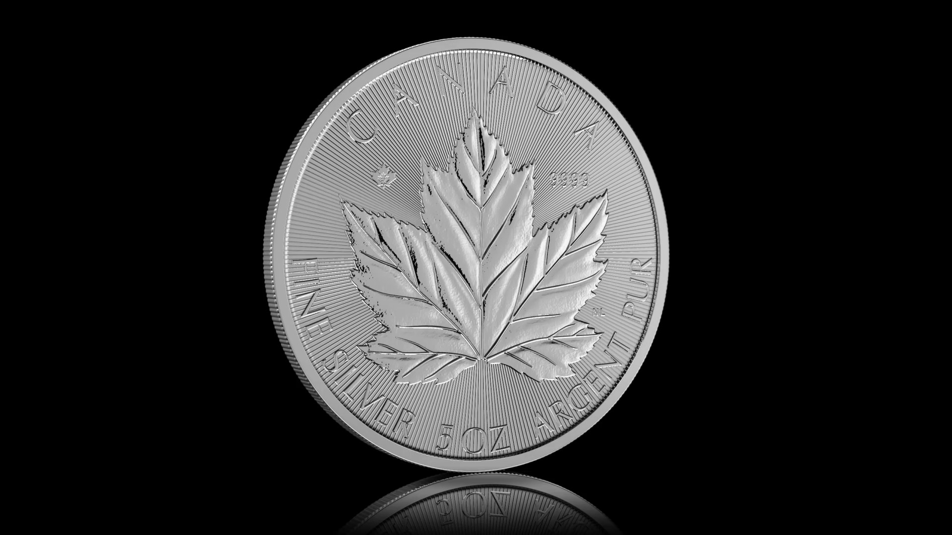 2026 Grand Maple Leaf - 5 oz. 99.99% Pure Silver Coin (Bullion