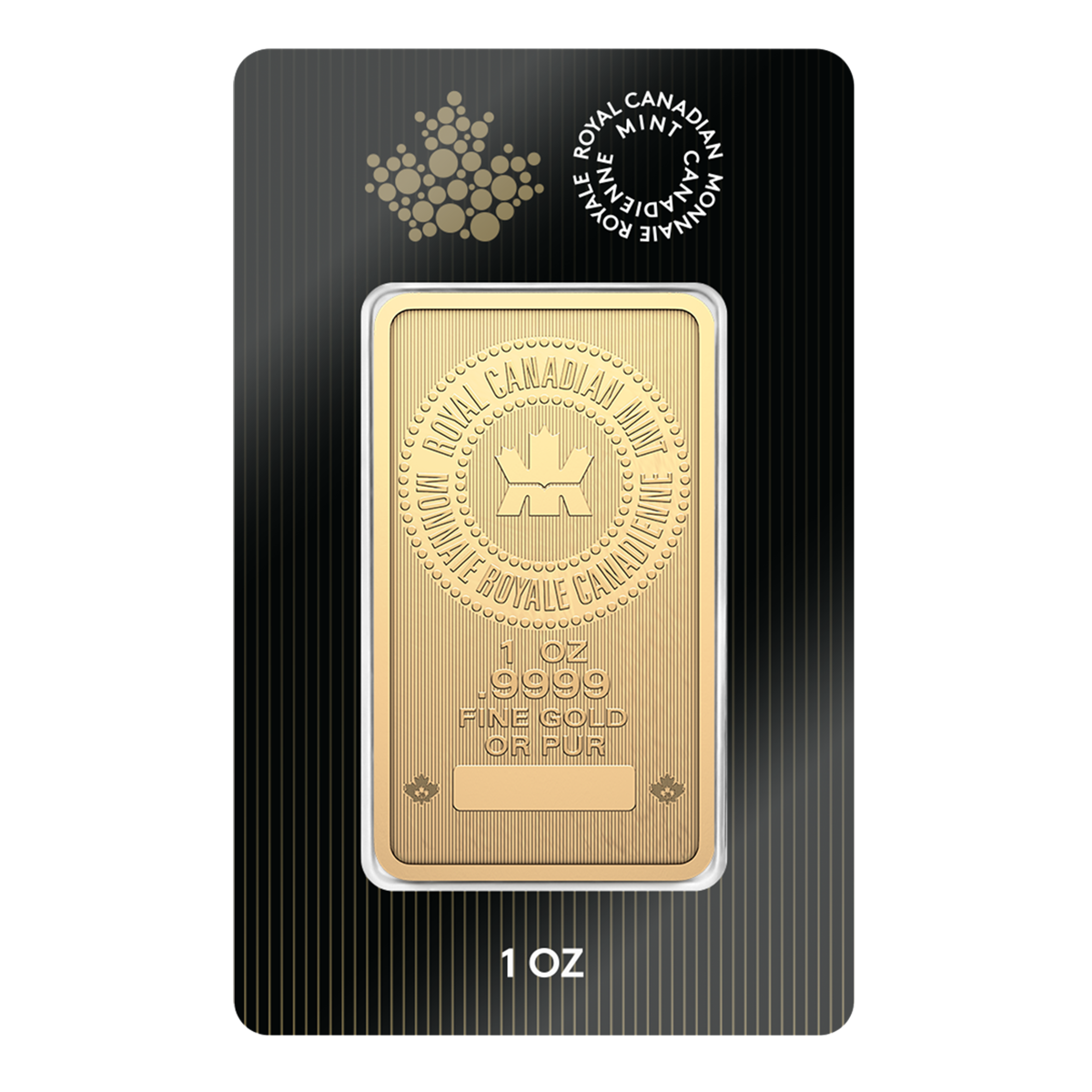 2026 1 Oz 99 99 Pure Gold Bar Bullion The Royal Canadian Mint 253654 Frontpack 1200 