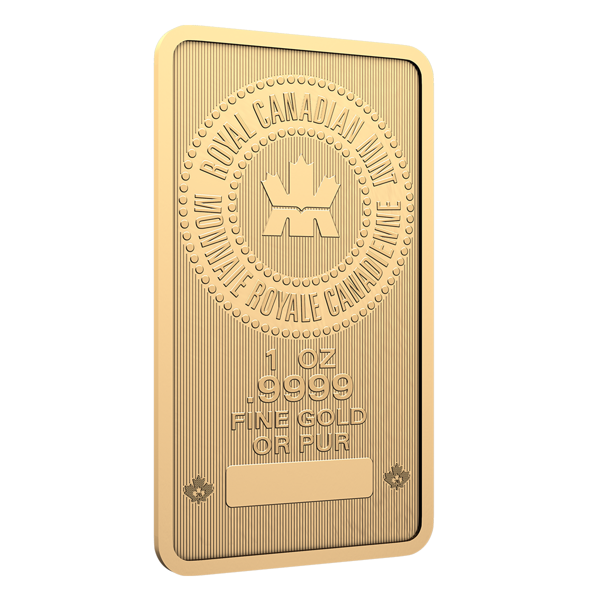 2026 1 oz. 99.99% Pure Gold Bar (Bullion) | The Royal Canadian Mint
