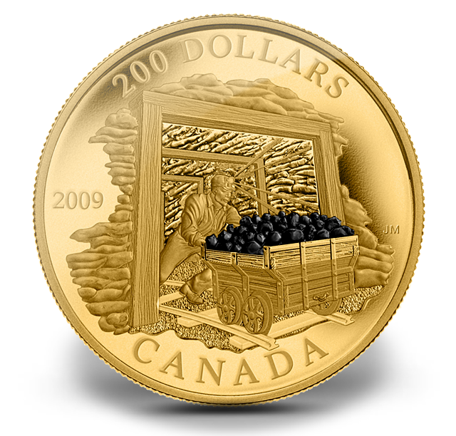$200 Gold Coin - Coal Mining Trade (2009) | The Royal Canadian Mint