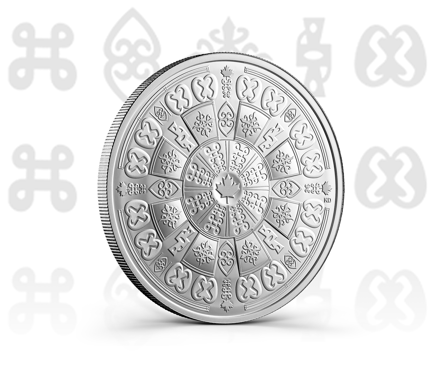 Commémoration de l’histoire des Noirs : Symboles Adinkra – Pièce de 1 oz en argent fin
